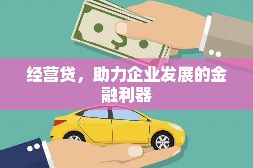 科尔沁经营贷，助力企业发展的金融利器