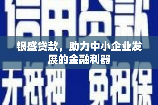 科尔沁银盛贷款，助力中小企业发展的金融利器