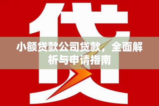 科尔沁小额贷款公司贷款，全面解析与申请指南