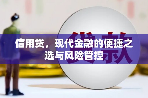 科尔沁信用贷，现代金融的便捷之选与风险管控